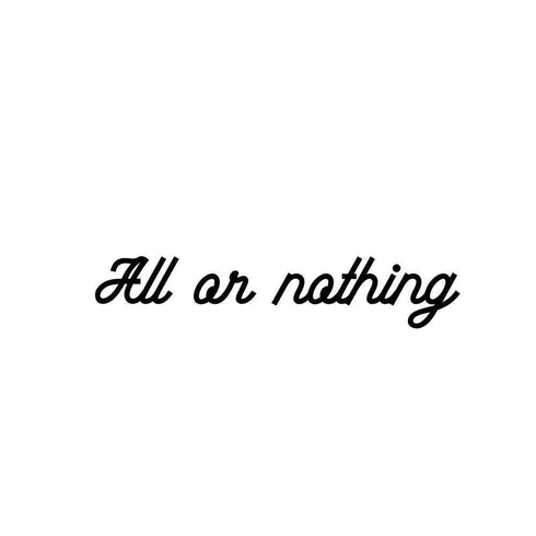 Тимчасове тату - All or nothing